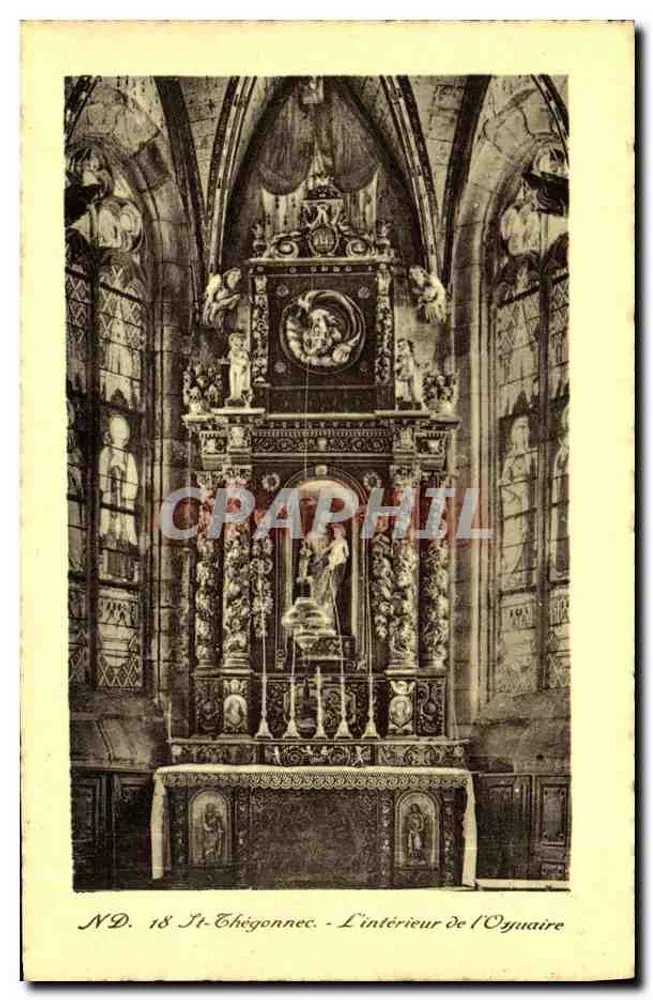 Interior da Igreja de Saint-Éthegonne - Saint-Éthegonne - Editor: H. Letellier, Paris - Frente