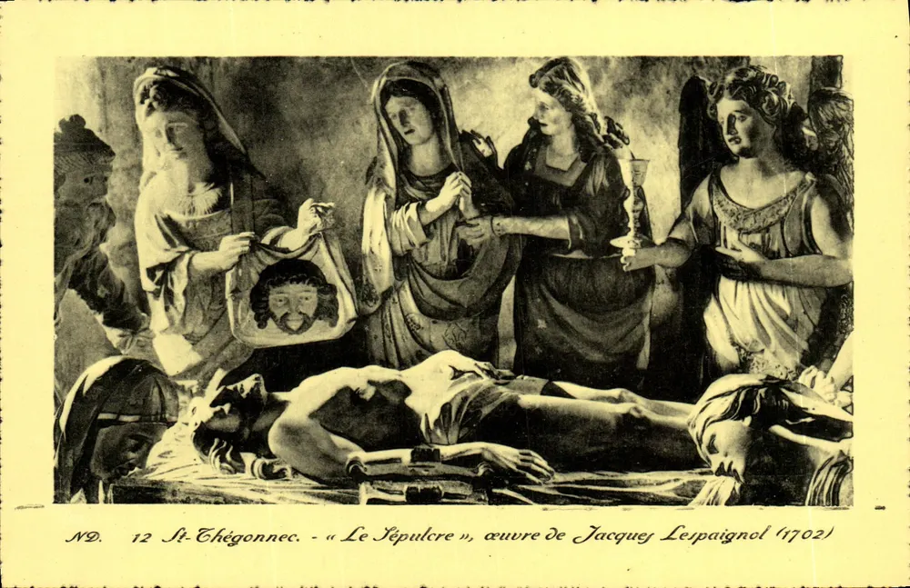 St-Thégonnec — Das Grab, Werk von Jacques Lespainol (1702) — Nr. 12 - Vorderseite