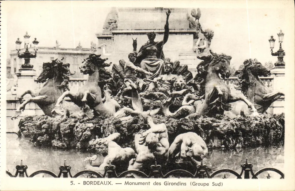 Bordeaux — Denkmal der Girondins (Südgruppe) - Vorderseite