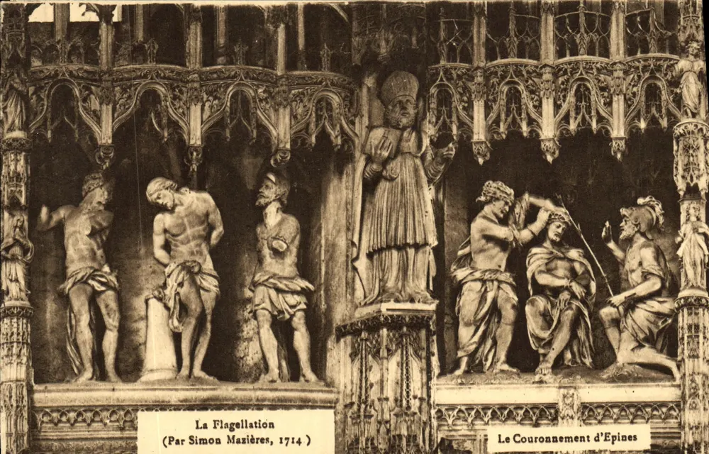 Die Flagellation — Die Krönung mit Dornen — Von Simon Mazières, 1714 - Vorderseite