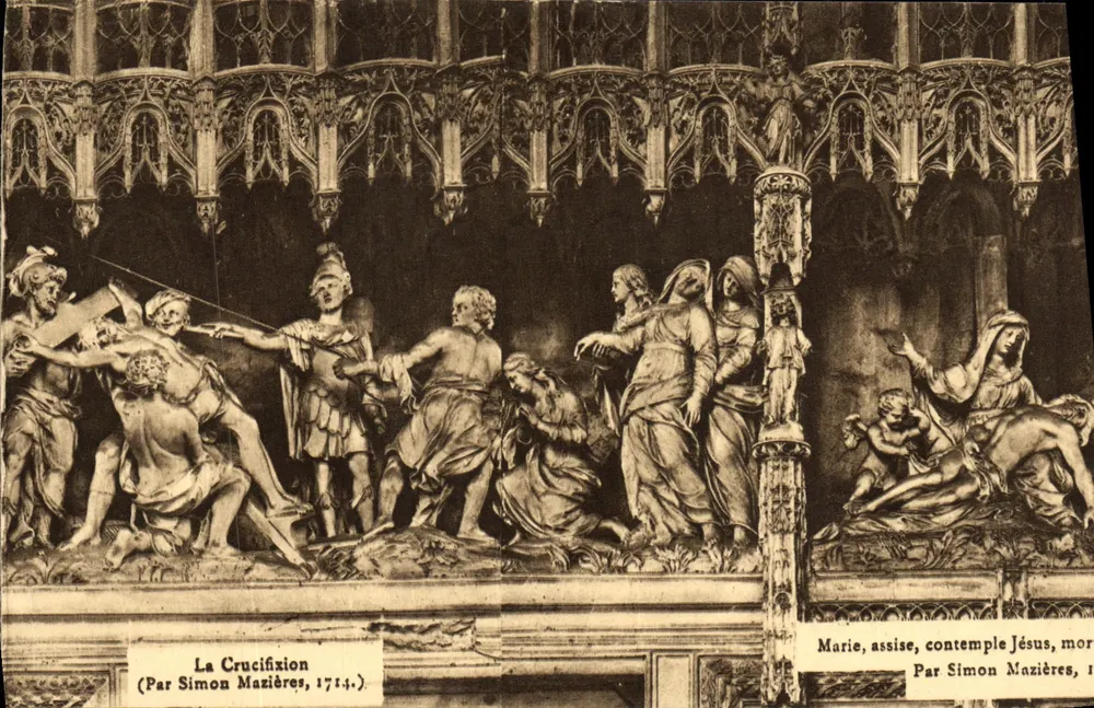 अपने जीवन के चिह्न — साइमन माजियर के स्कल्प्चर, 1714 — अज्ञात प्रकाशक, श्रृंखला संख्या अदृश्य - आगे