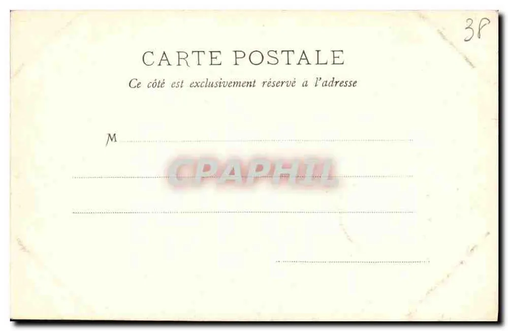 Dauphiné - Porche der Abtei St-Antoine - Phot. M. - Papeterie des Alpes Eug. Robert, Grenoble - Rückseite