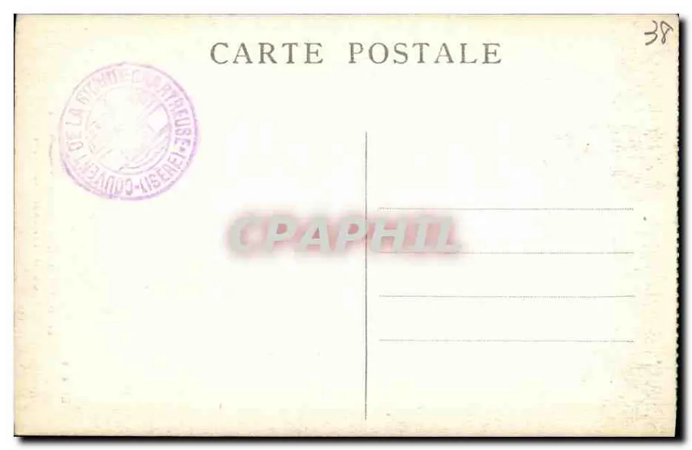 Dauphiné — Le Pont Saint-Bruno — Route de la Grande-Chartreuse — CI.A.V. Nr. 39 - Rückseite