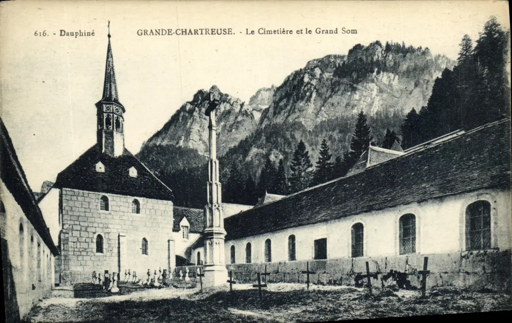 Grande-Chartreuse - Der Friedhof und der Grand Som - Vorderseite