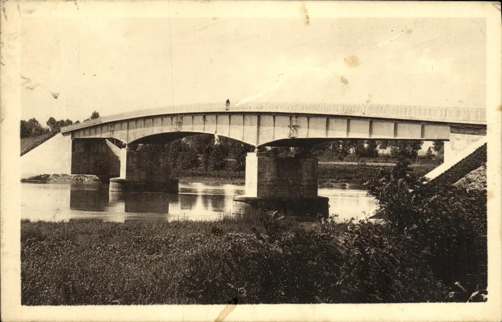 Verdun-sur-le-Doubs — O Ponte de Bragny — Imp. BOURGEOIS - CHALON-SUR-SAÔNE - Frente