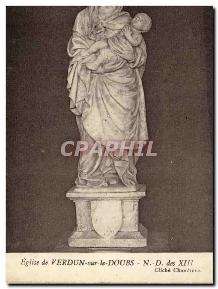 Kirche von Verdun-sur-le-Doubs — N.-D. des XIII — Cliché Chandioux - Vorderseite