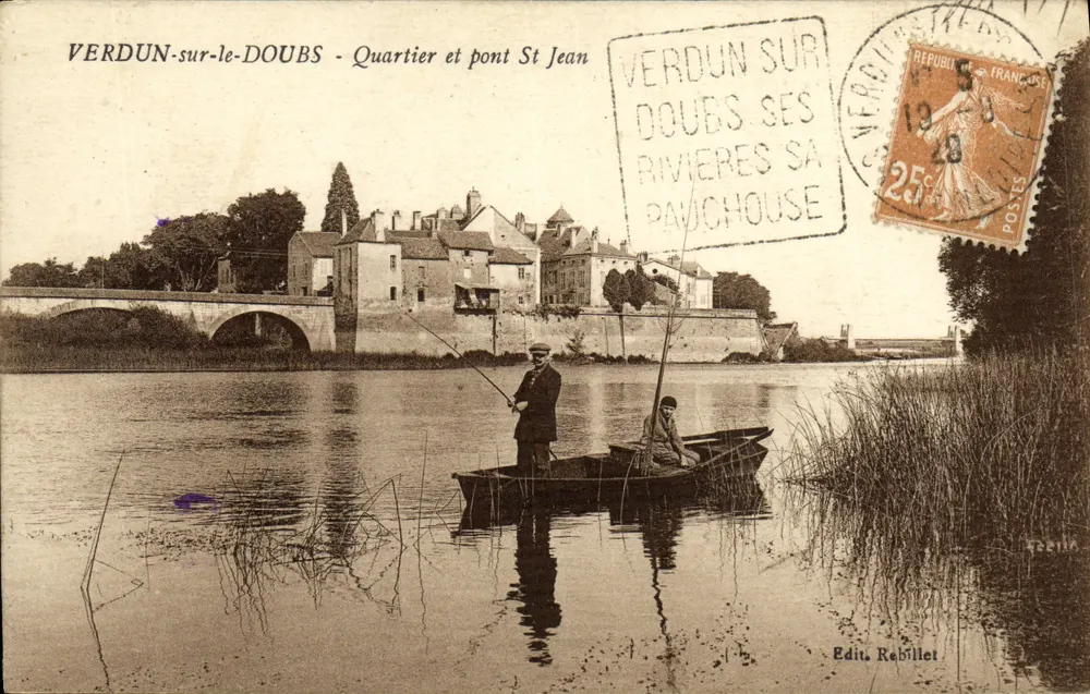 Verdun-sur-le-Doubs - Viertel und Brücke Saint Jean — Verlag Rebillet - Vorderseite