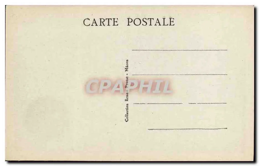 La Roche de Solutré — Station préhistorique, panorama sur Mâcon et vallée de la Saône — Collection Ernest Proust - Mâcon - Verso