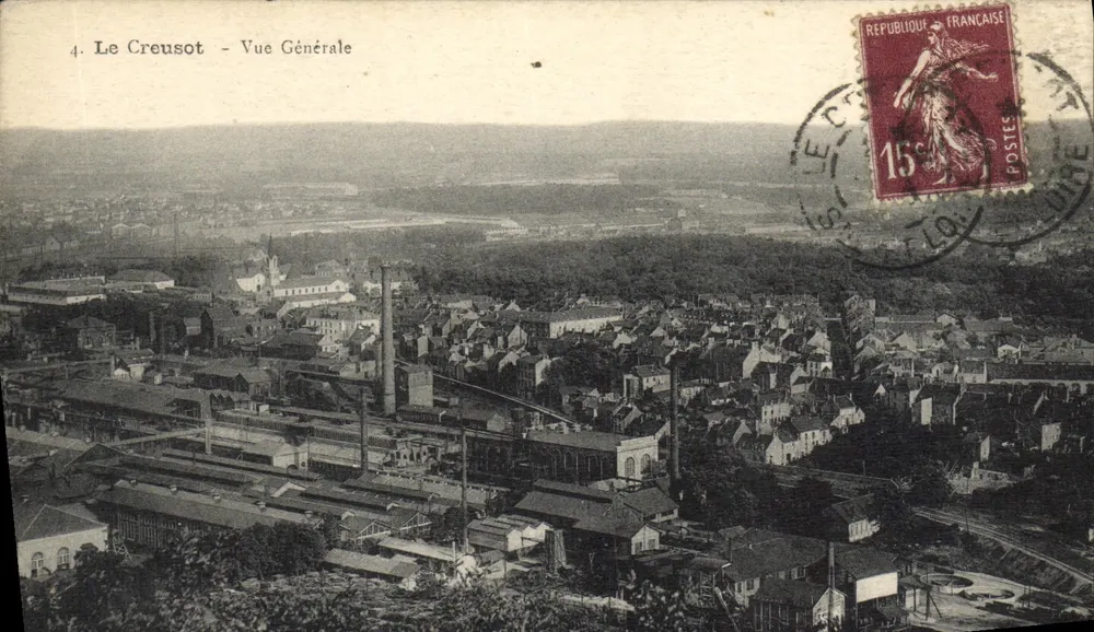 Le Creusot — Widok ogólny — wydawca nieznany, n°4 - Awers