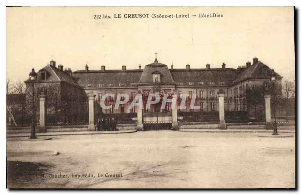 Le Creusot (Saône-et-Loire) — Hotel-Dieu — M. Gaucher, imp.édit. Le Creusot - Frente