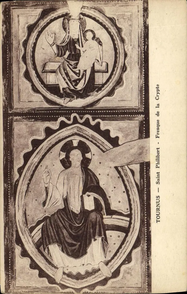São Filiberto — Fresco da Cripta — Tournus - Frente