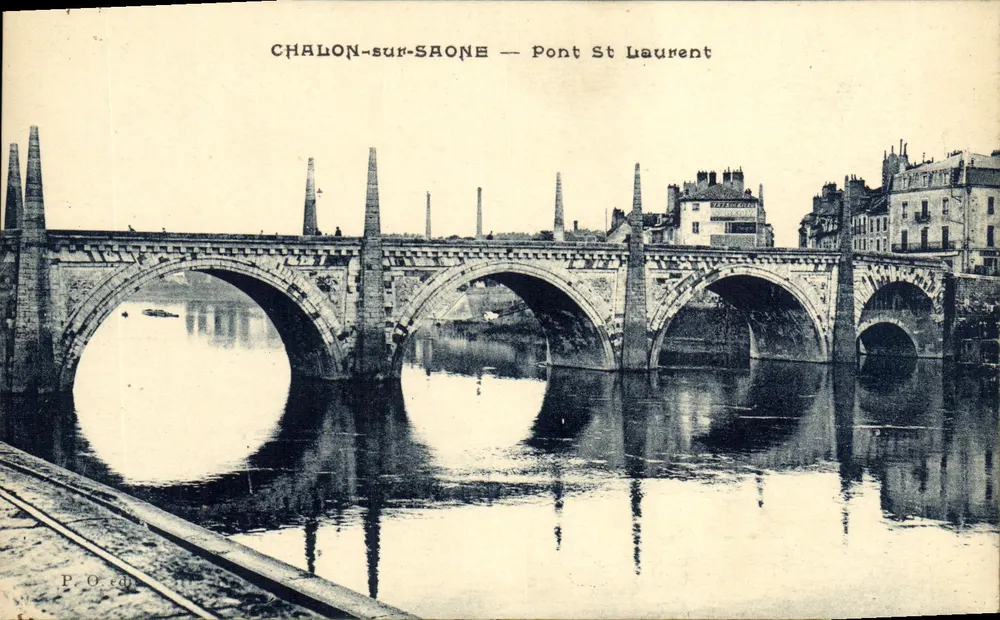 Chalon-sur-Saône — Ponte São Luís — P.O. editor - Frente