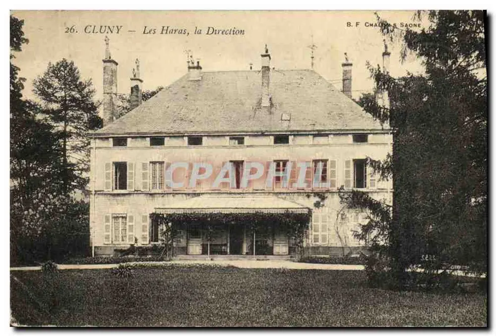 Cluny — I Haras, la Direzione — B.F. Chalons Saône - Recto