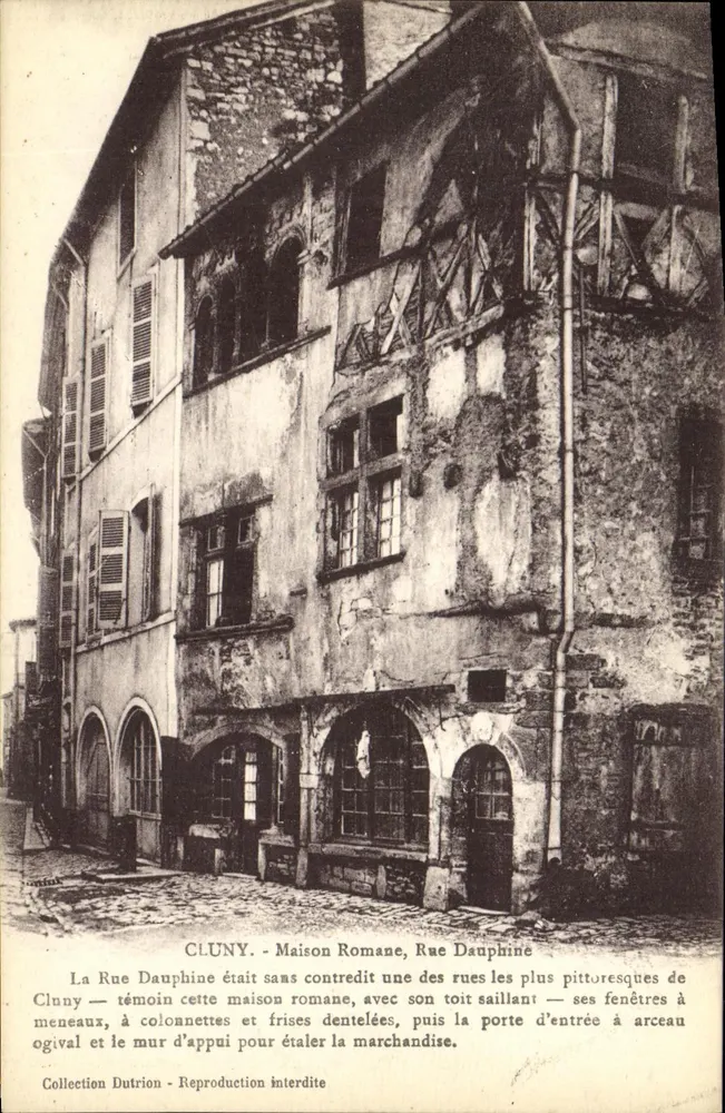 Cluny - Casa Romana, Rue Dauphine - Frente