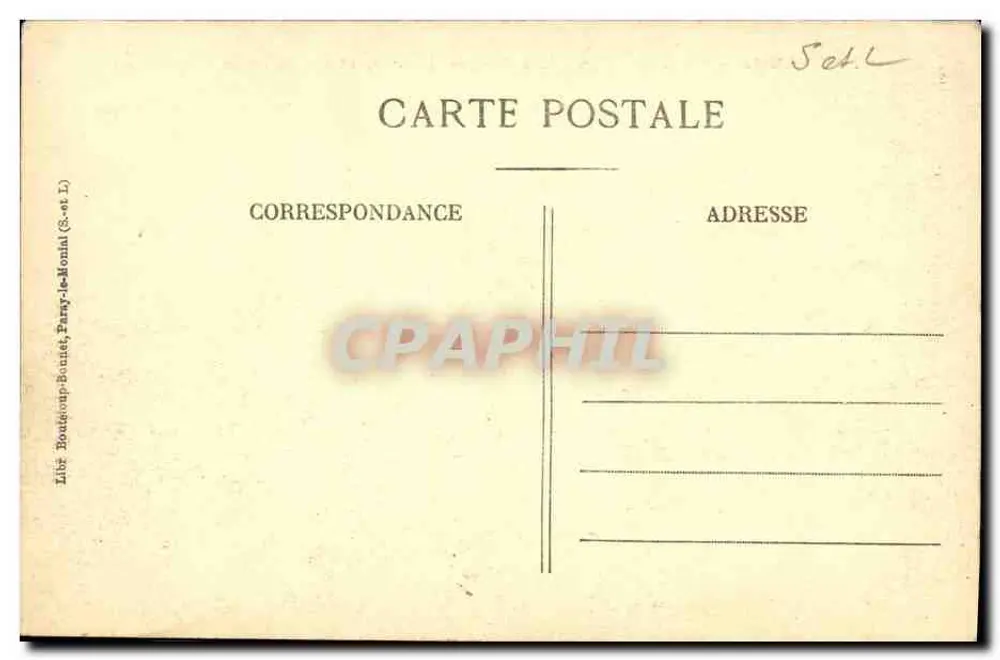 Paray-le-Monial — Basilika des Heiligen Herzens und Ufer der Bourbince — Librairie Boutoup-Bonnet - Rückseite