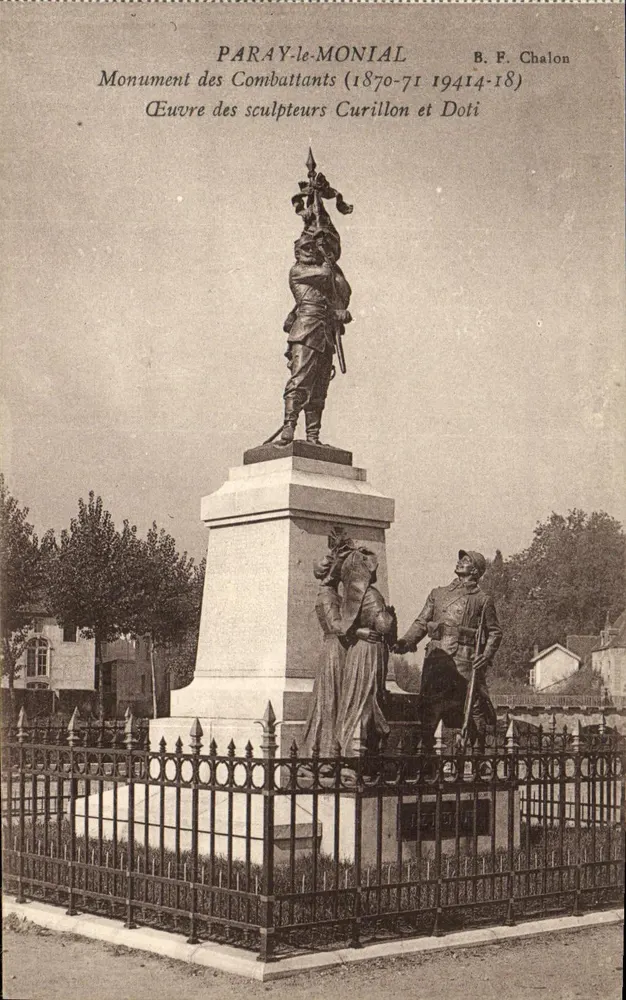 Paray-le-Monial — Denkmal der Kämpfer (1870-71, 1914-18) — B. F. Chalon - Vorderseite