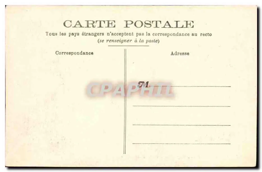 Rouez-en-Champagne — Innenansicht der Kirche — Phototype J. Bauveret, Le Mans - Rückseite