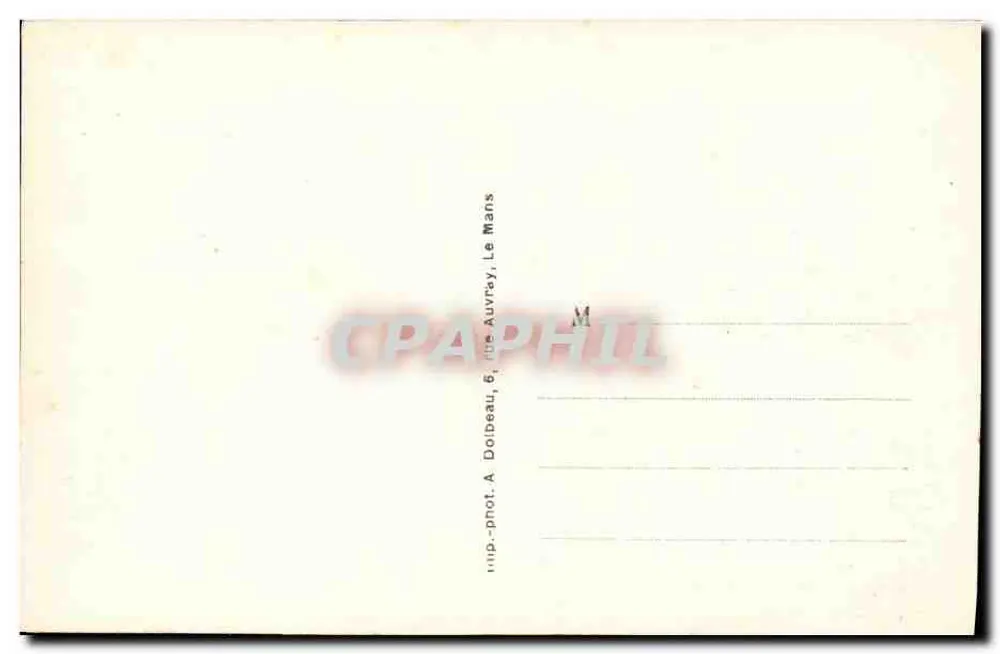 Beaumont-sur-Sarthe (Sarthe) — Il Ponte Sospeso — A. Dolbeau, Le Mans - Verso