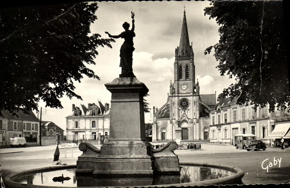Mayet (Sarthe) — A Praça e a Fonte — Edições Gaby - Frente