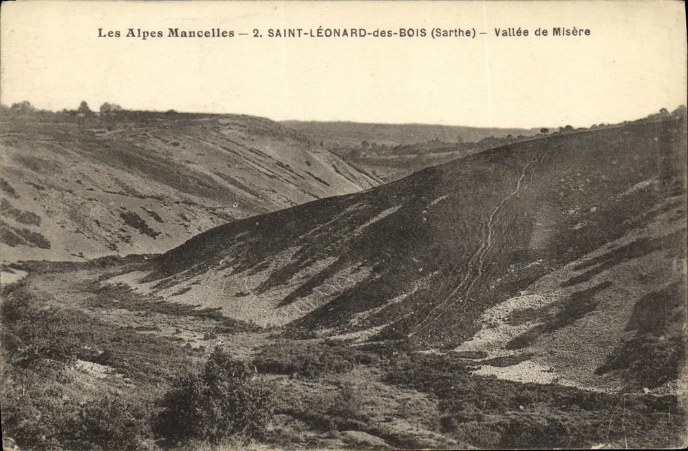 Les Alpes Mancelles — Vallée de Misère — Imp. Phot. A. Dolbeau, Le Mans - Vorderseite