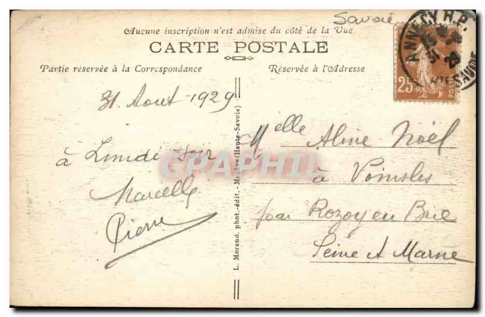 Ponte di Bellecombe — Flumet — Savoia — n°52 - Verso
