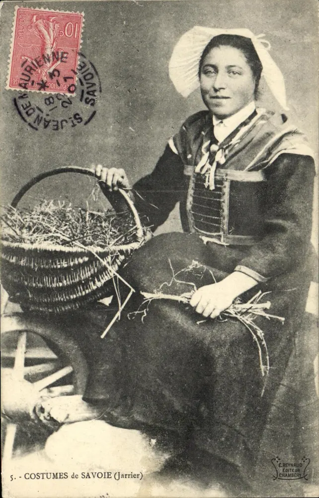 Kleidung aus Savoyen (Jarrier) — E. Reynaud, Verleger, Chambéry — n°5 - Vorderseite