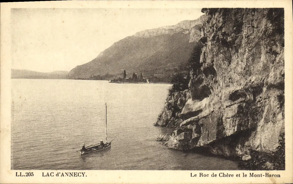 See Annecy — Der Roc de Chère und der Mont-Baron — LL.205 — CP DES ARTS PHOTOMÉCANIQUES-STRASBOURG-SCHILITICHEIM - Vorderseite