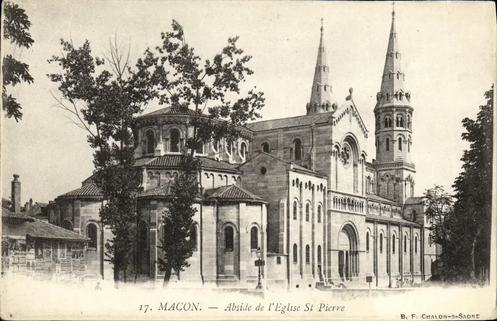 Macon — Abside da Igreja de São Pedro — B. F. Chalon-sur-Saône, n°17 - Frente