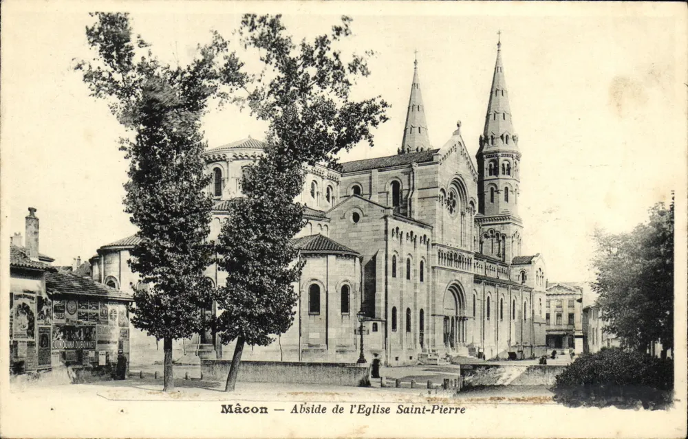 Mâcon — Abside da Igreja de São Pedro — editor J. Douma du Bonnet - Frente