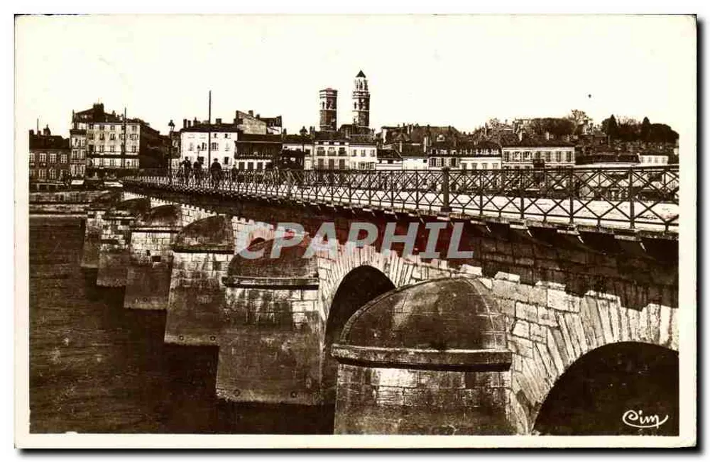 Macon (S.-et-L.) — O Ponte de Saint-Laurent — editor Cim - Frente