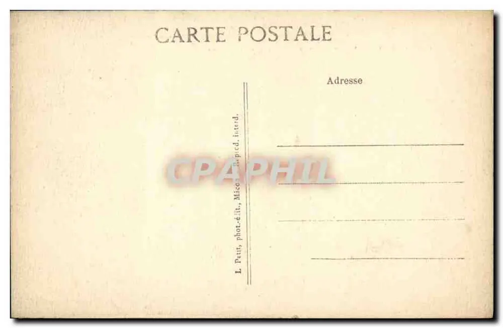 Mâcon — Hôtel de Ville — Zabytkowy obiekt - Rewers
