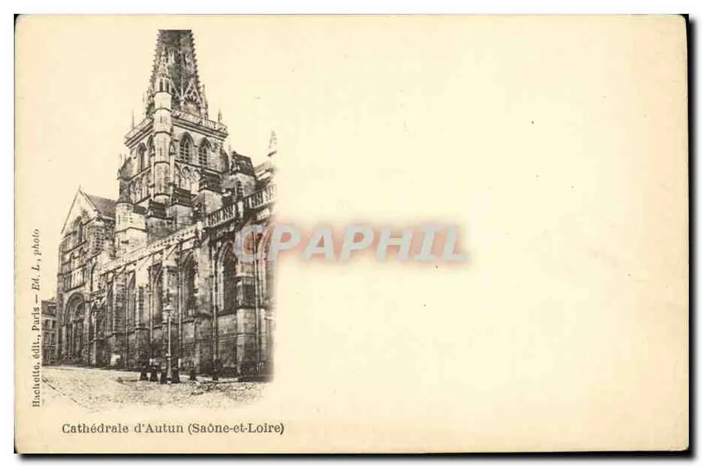 Catedral de Autun — Saône-et-Loire — Hachette, editora, Paris - Frente