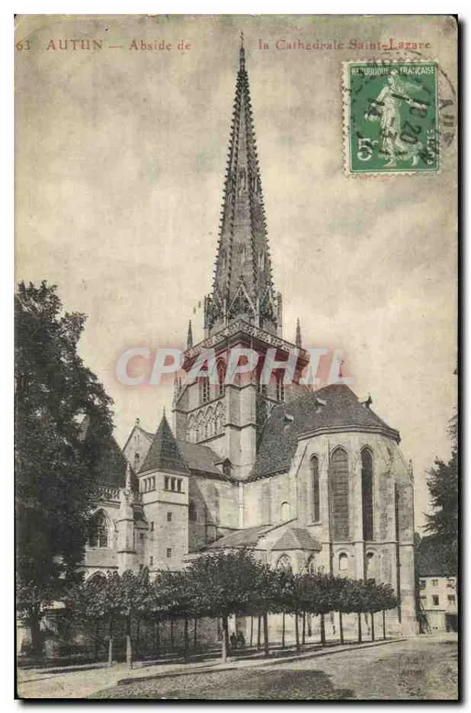 Autun — Abside de la Cathédrale Saint-Lazare — éditeur imprimeur non visible - Vorderseite