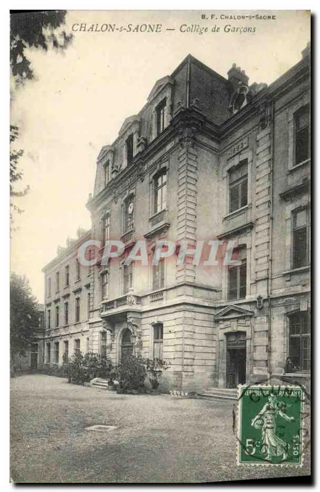 Chalon-sur-Saône — Colégio de Meninos — B.F. Chalon-sur-Saône - Frente