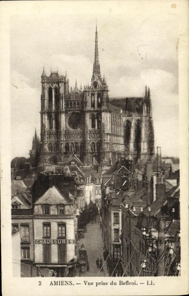 Amiens — Visão tirada do Campanário — L.L. — Calçados - Frente