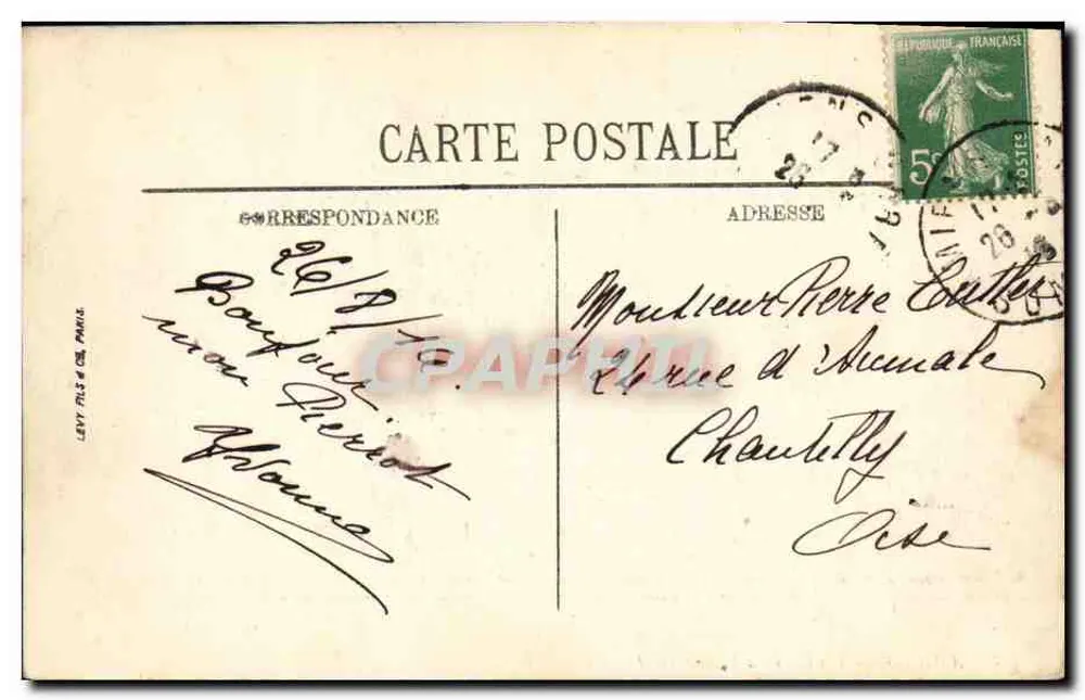 Amiens — Um Canto do Square Saint-Denis — LL. - Verso