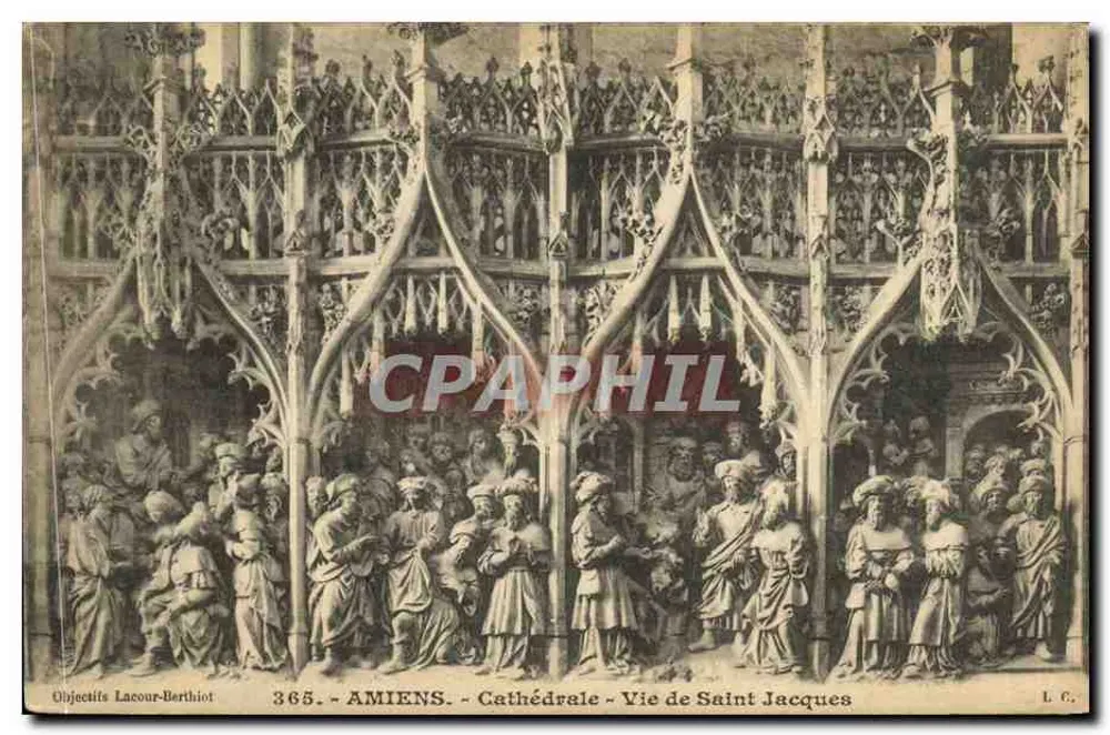 Amiens - Catedral - Vida de São Jacó - Frente