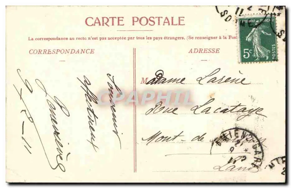 Amiens — Grab des Kanons Lucas — Der fromme Engel - Rückseite