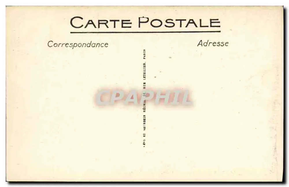 Mers-les-Bains — A Praia com Maré Alta — L.L. n°23 - Verso