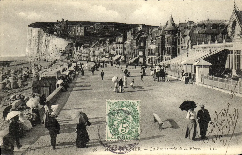 MERS-SUR-MER — Die Promenade am Strand — LL. - Vorderseite