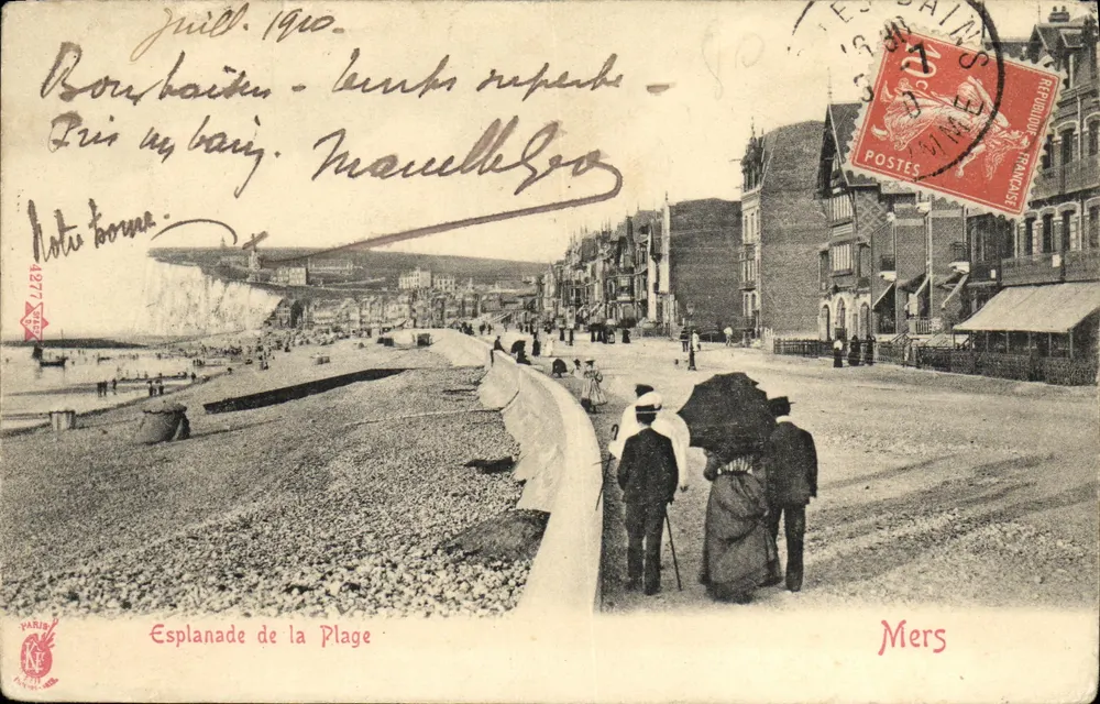 Boubaïten - Praia - Esplanada da Praia — Mers, Paris, n° 1277 - Frente