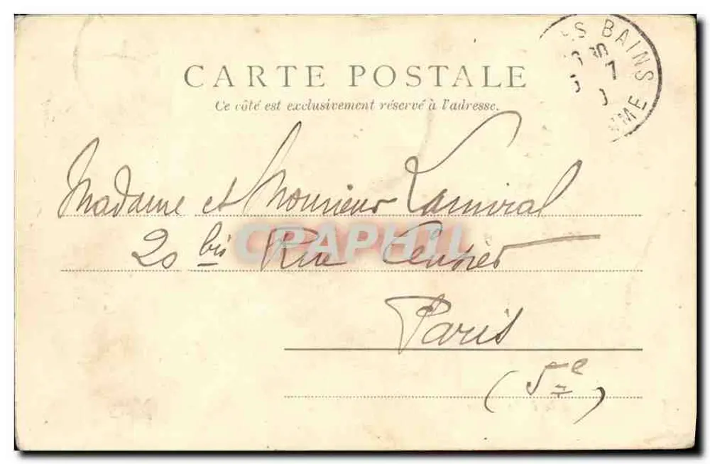 Boubaïten - Praia - Esplanada da Praia — Mers, Paris, n° 1277 - Verso