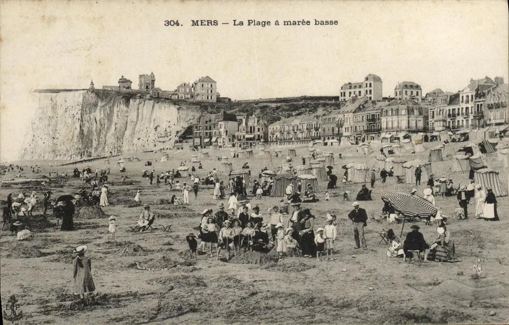 MERS — A Praia com maré baixa — Editor não identificado, n° de série 304 - Frente