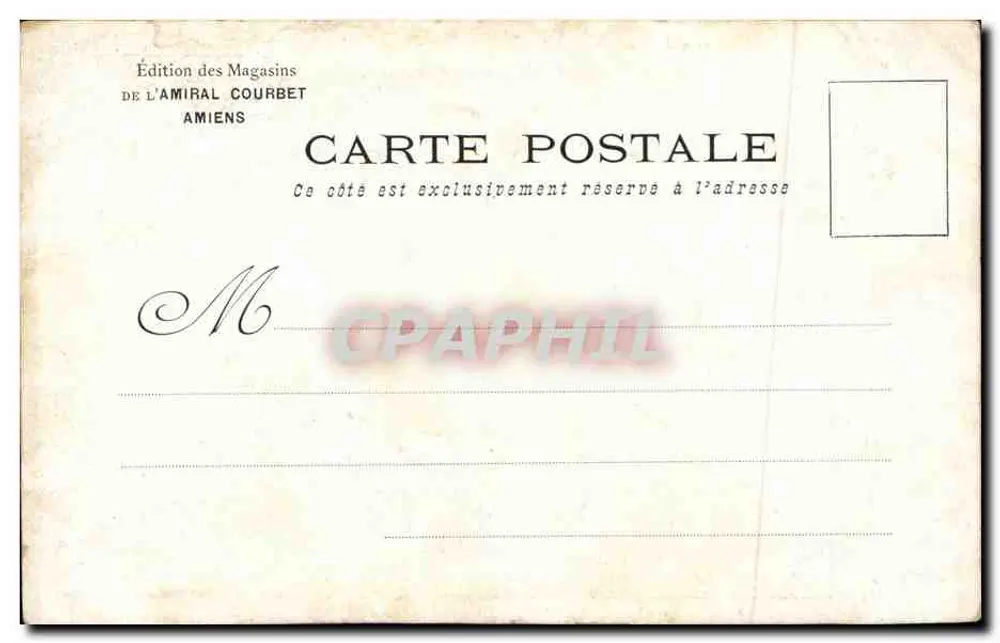 Le Vieil Amiens — La rue Basse-des-Tanneurs — Imp. Kosuth et Cie, Paris - Rückseite