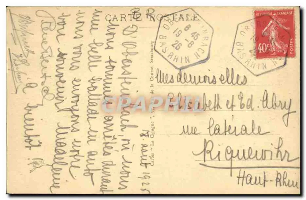 Straße von Lembach nach Obersteinbach — Nördliche Vosges — Cartes Rospale, n°174 - Rückseite