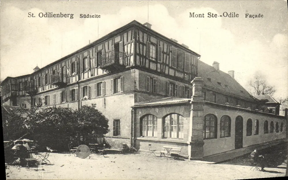 Monte Ste-Odile — Facha sul — Editor: F. Lüb, Kunverwaltungsmusel, Strasbourg - Frente