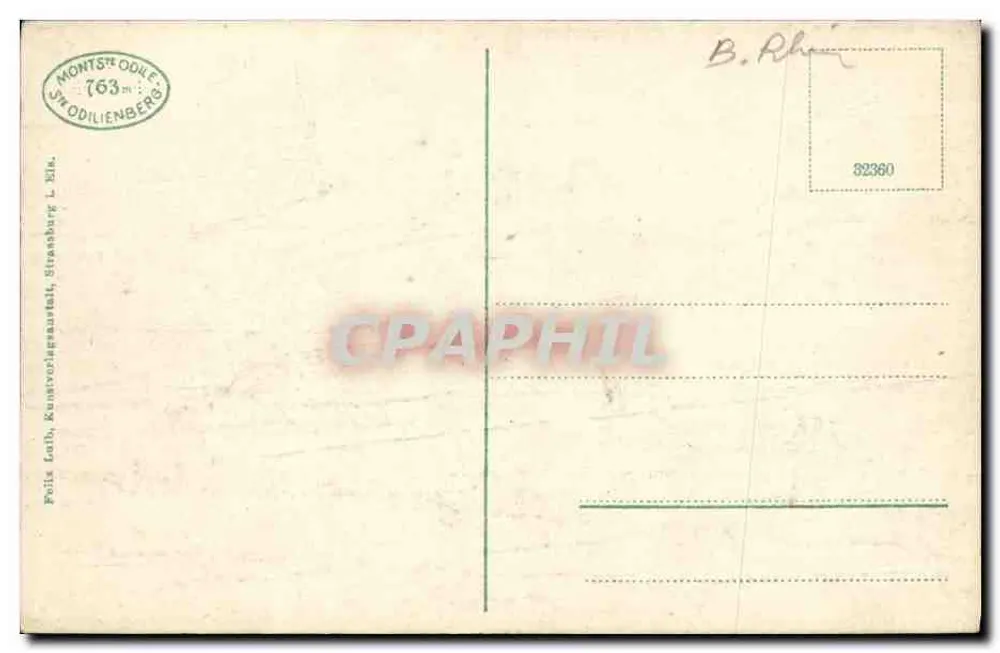 St-Odilon-Quelle — Fonte Ste-Odile — Felix Guth, Strasbourg - Verso