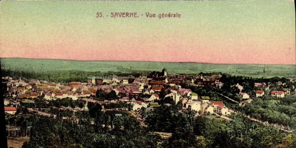 Saverne - Vista geral — 55 — Editor: Cartes 'La Cigogne', Strasbourg - Frente