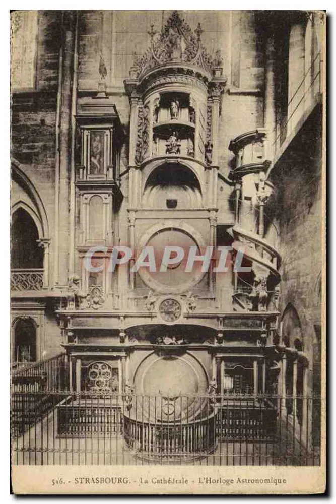 Strasbourg - Die Kathedrale - Die Astronomische Uhr - Verlag Berchet, Nr. 516 - Vorderseite