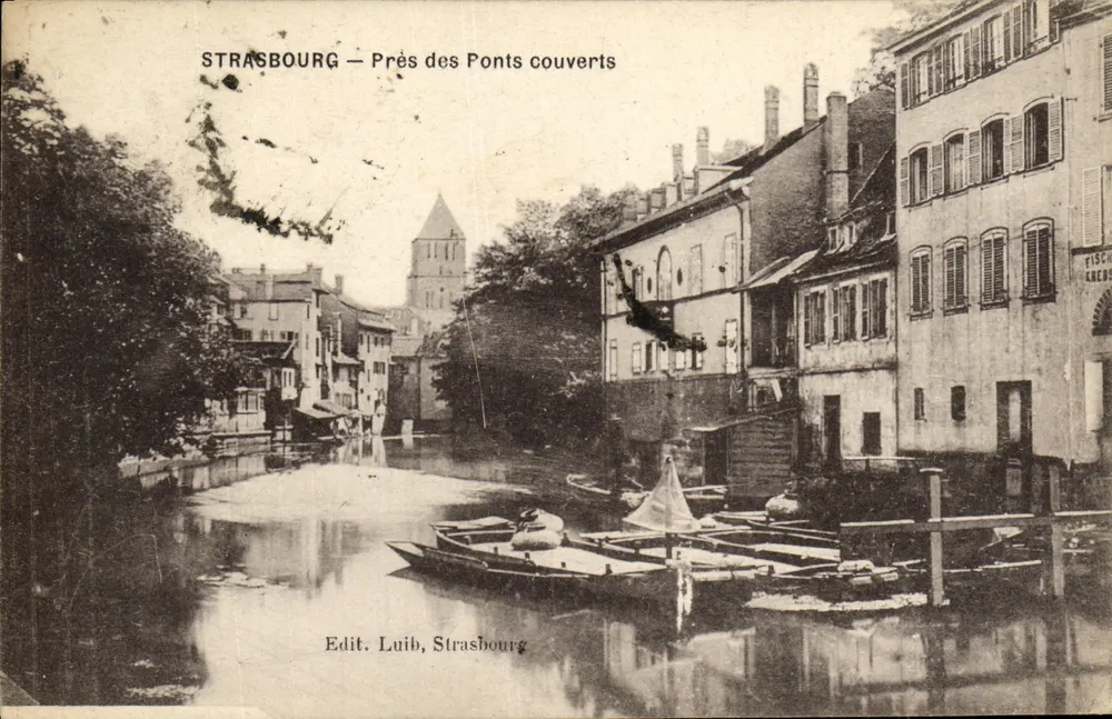 Strasbourg — Perto dos Pontes cobertos — Edit. Luib, Strasbourg - Frente